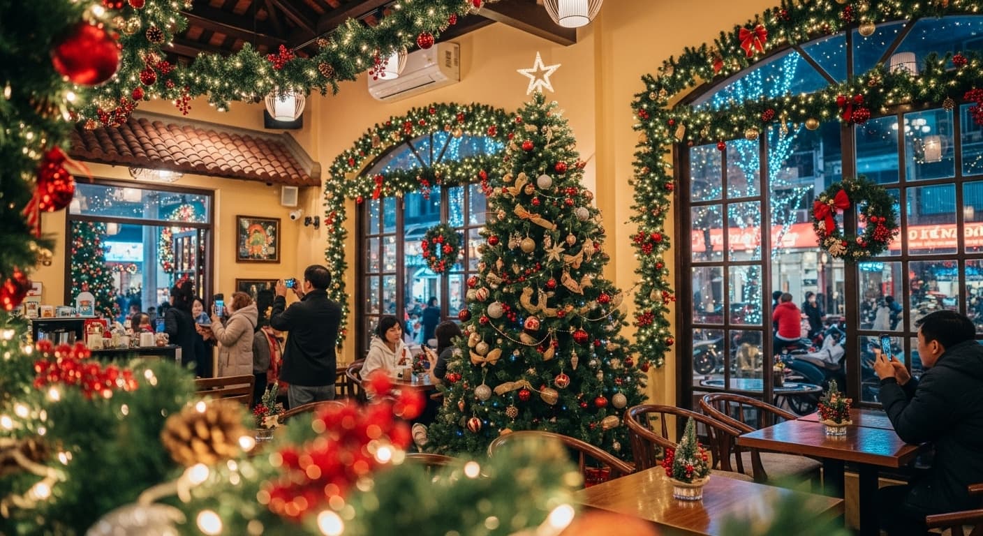 Top Quán Café Decor Giáng Sinh 'Cháy Máy' Tại Sài Gòn & Hà Nội 2024